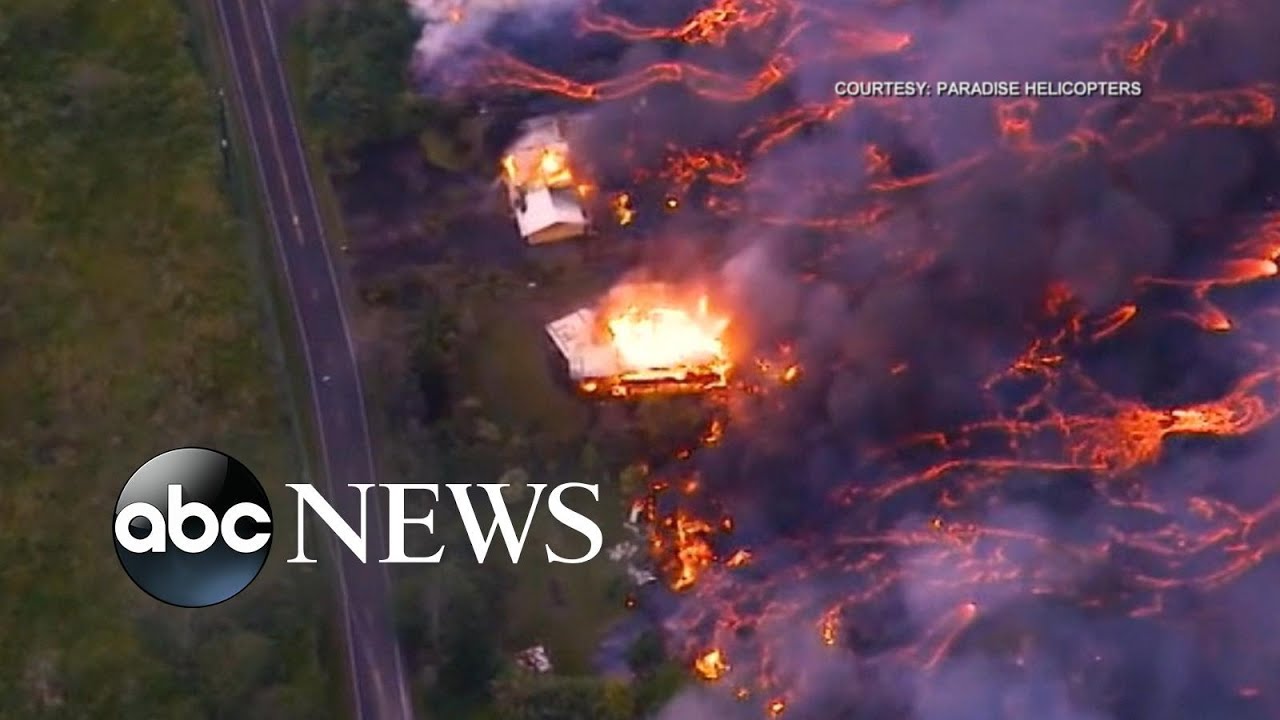 Video shows lava overtaking Hawaii home