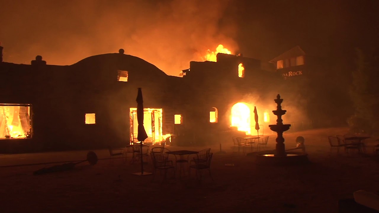 Soda Rock Winery burns in Kincade Fire