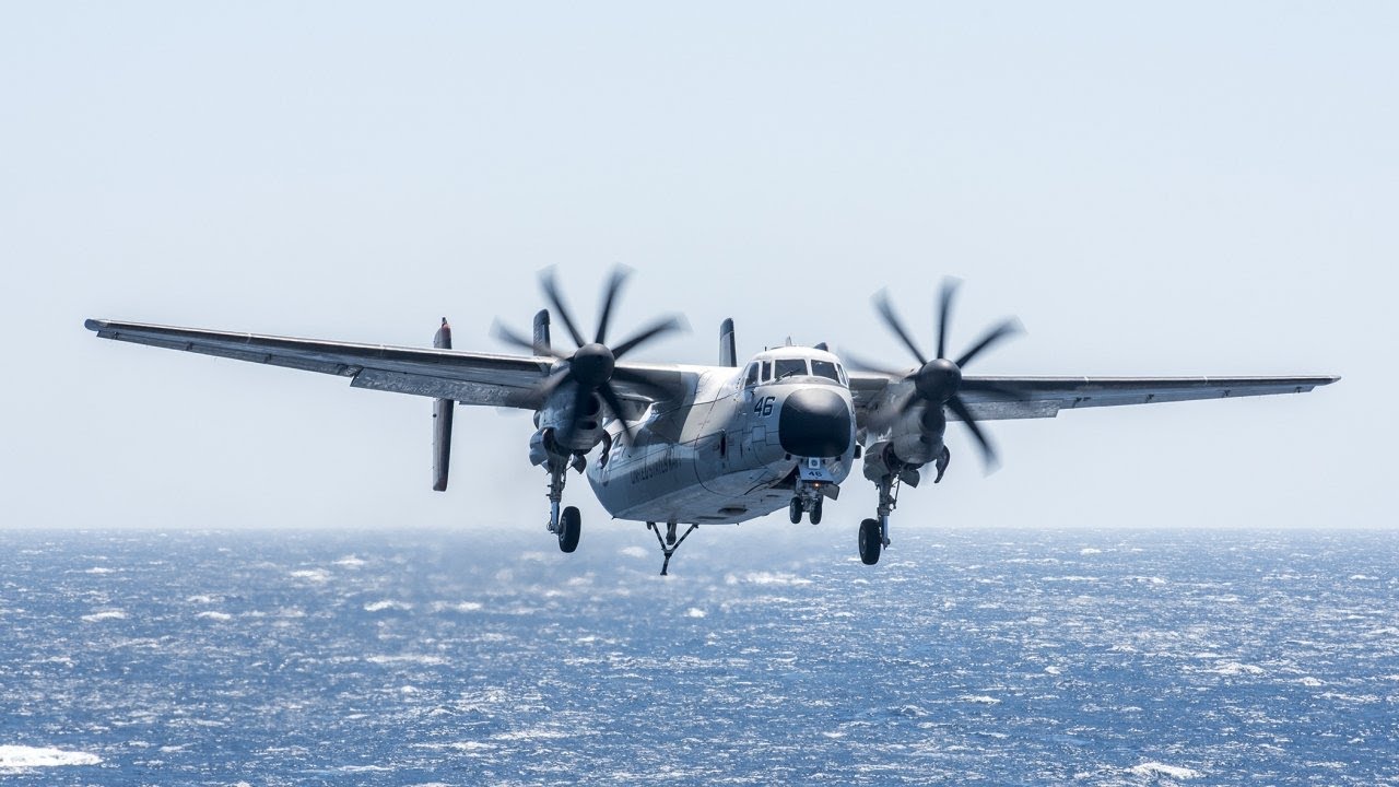 US Navy aircraft crashes into ocean