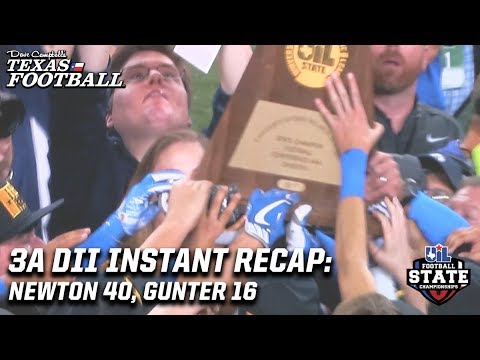 3A DII State Title Instant Recap: Newton 40, Gunter 16