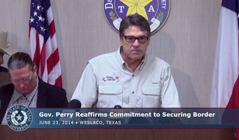 Governor Perry Reaffirms His Commitment to Securing Border [VIDEO]