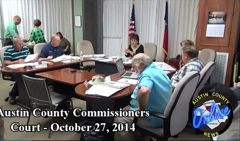 Austin County Commissioners Court October 27, 2014