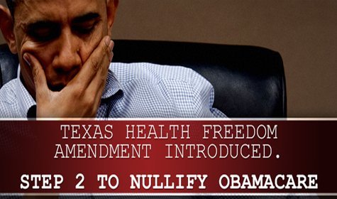 Texas Bill Would Take Steps Towards Nullification of Obamacare