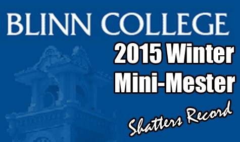 Blinn’s Winter Minimester Shatters College Enrollment Mark