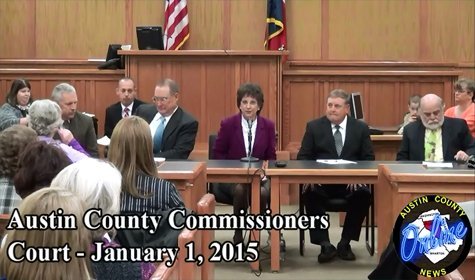 Austin County Commissioners Court – January 1, 2015