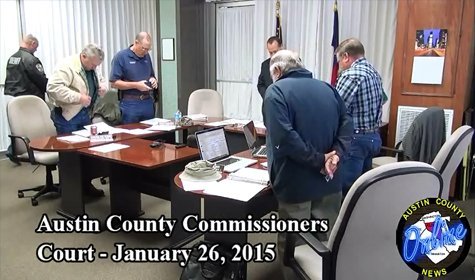 Austin County Commissioners Court January 26, 2015
