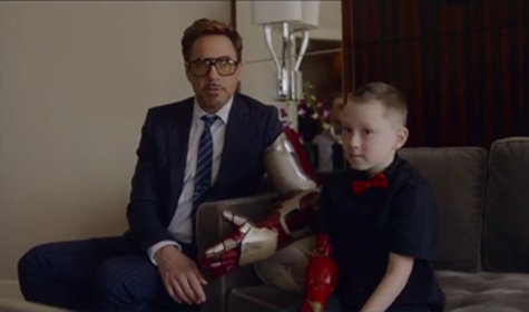 ‘Tony Stark’ Presents Boy With Real Bionic Arm [VIDEO]