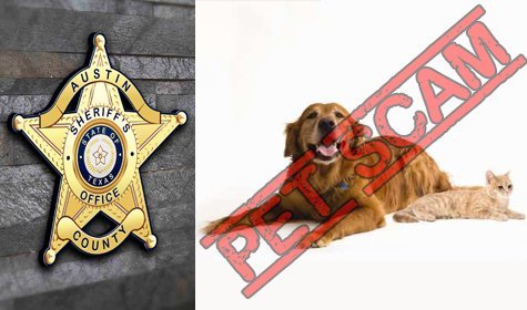 Austin County Sheriff’s Office Issues Warning About Pet Scams