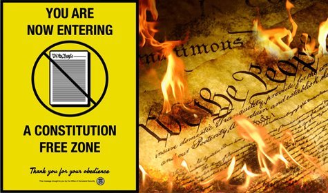 Today’s Point to Ponder:  Constitution Free Zones In The U.S.