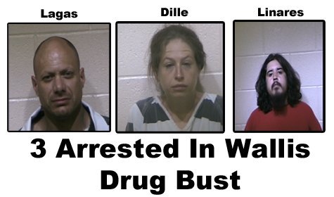3 Arrested In Drug Bust In Wallis