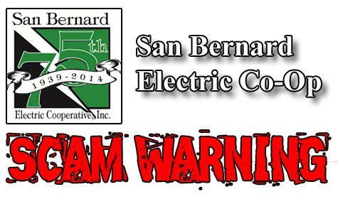 San Bernard Electric Warns Its Customers of Scam Happening In Our Area