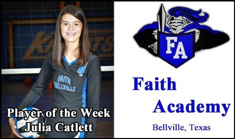 Faith Academy Girls Volleyball Has Full Schedule This Week