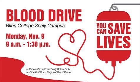 Blinn-Sealy Hosting Blood Drive In Honor of Child With Rare Disease