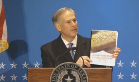 Governor Abbott Unveils “Texas Plan” To Reign in Federal Government…With Powers the State Already Has