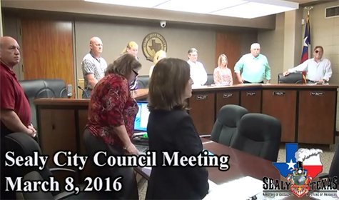Sealy City Council – March 8, 2016