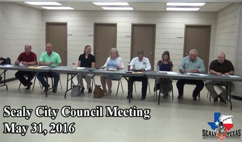 Sealy City Council – MAY 31, 2016