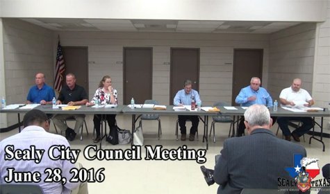 Sealy City Council – June 28, 2016