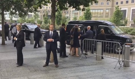 Videos Show Clinton Fainting During “Medical Episode” At 9/11 Ceremony [VIDEO]